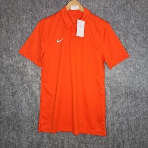 Nike Dri Fit Shirt Mens Small Football Orange Short Sleeve CL4470 New